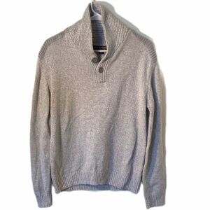 Great Northwest Clothing Company Grandpacore Gray Shawl Collar Sweater Size M